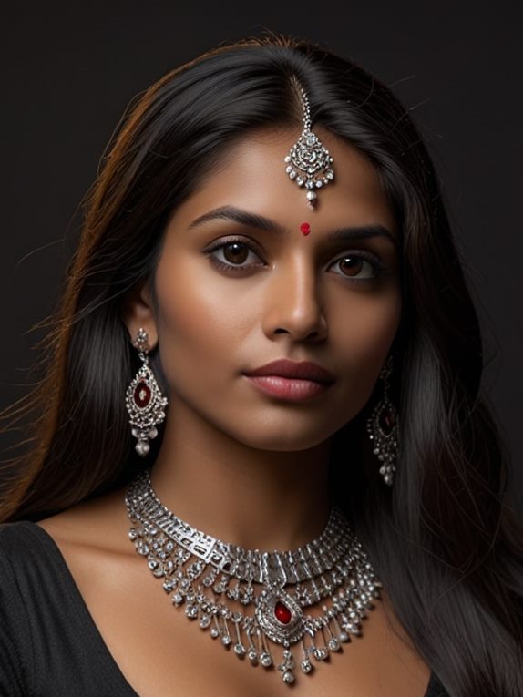 5 silver jewellery model